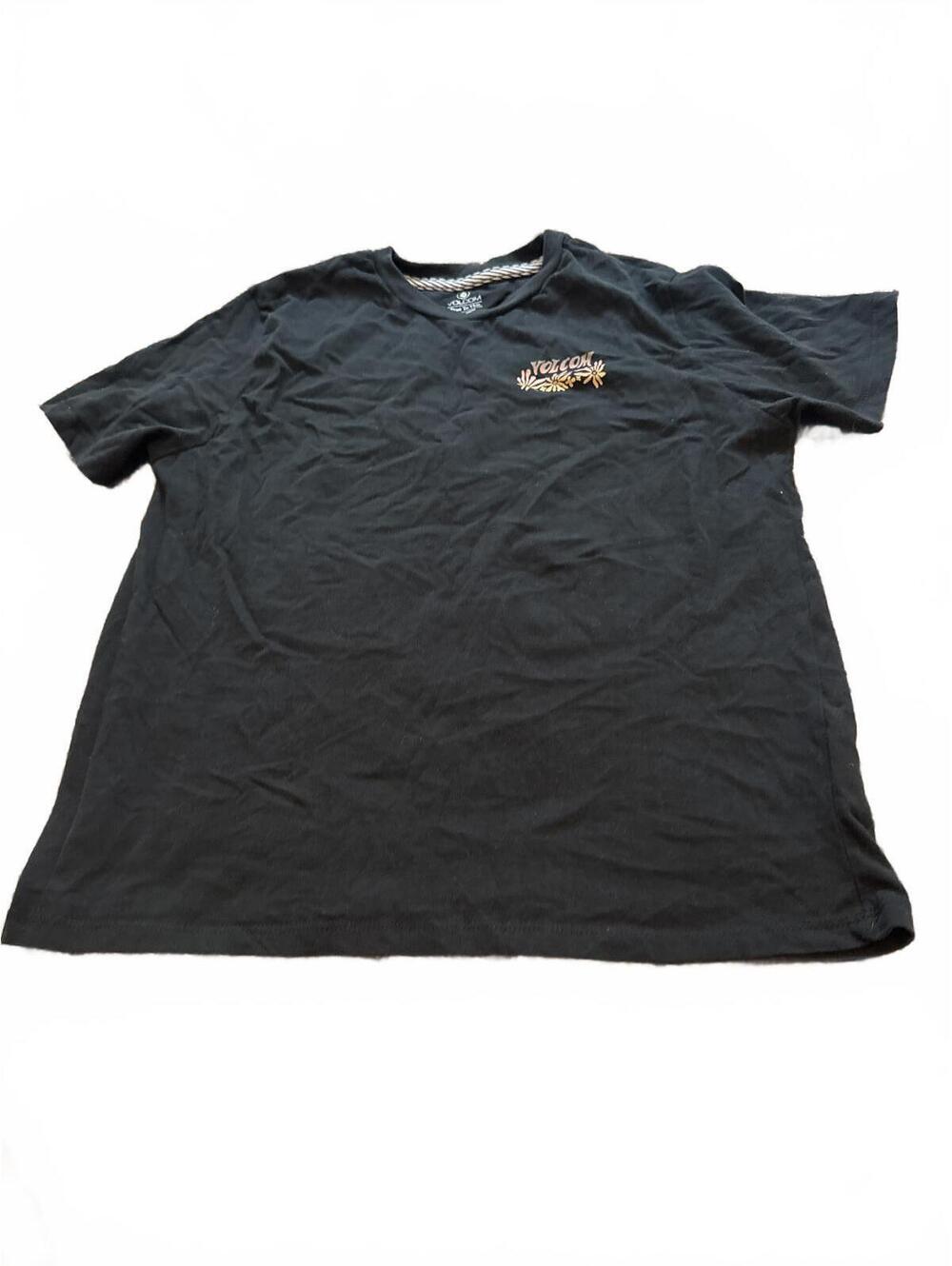 Volcom Kids Boys Black Graphic Tee M (8/10) Casual Fit